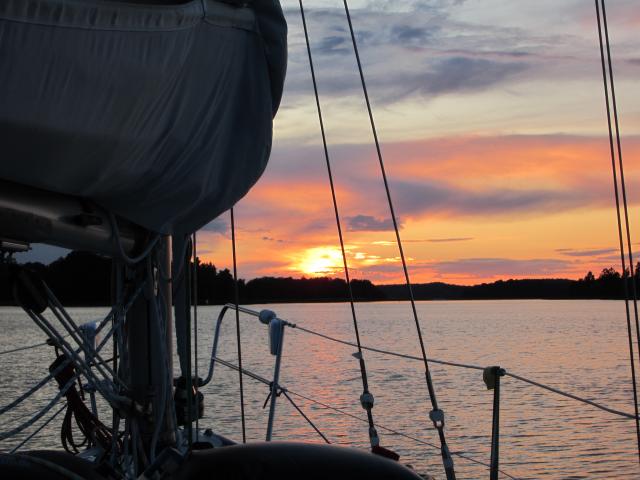 Solnedgang ved Trosa-20.06.11